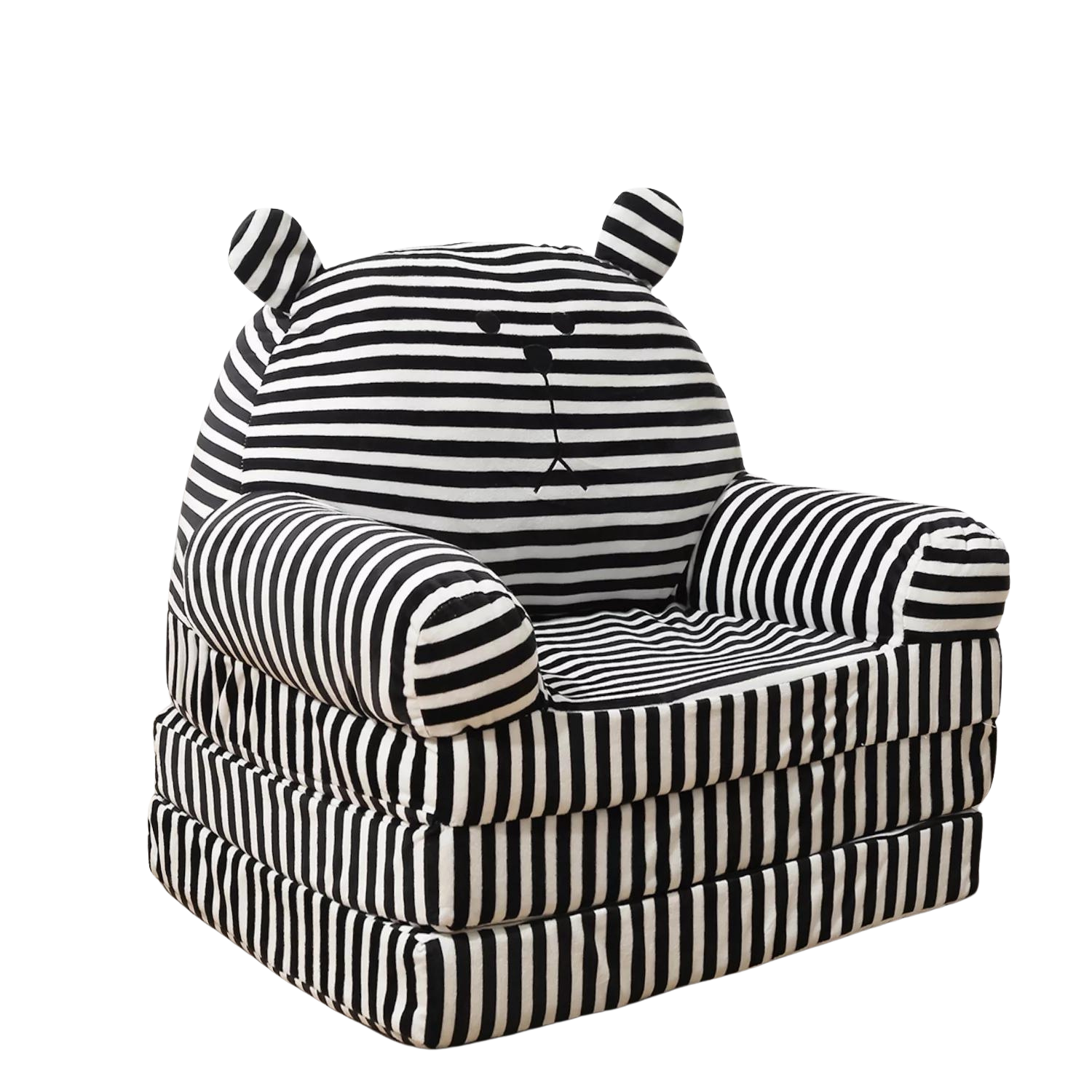 Bybyme 2 in 1 Convertible Plush Kids Sofa Flip Open Sofa Seat