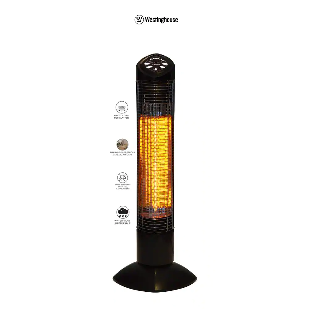 Westinghouse Infrared Electric Outdoor Heater - Freestanding Oscillating With Remote