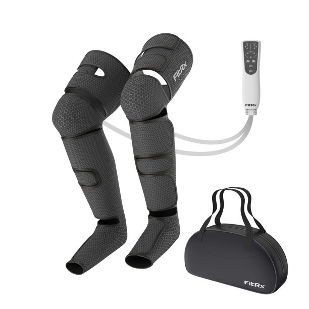FitRx Recover Max Leg Compression Foot Massager With Multiple Massage. Intensity. and Heat Levels