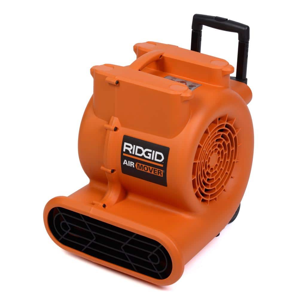 Ridgid 1625 CFM Blower Fan Air Mover With Handle And Wheels