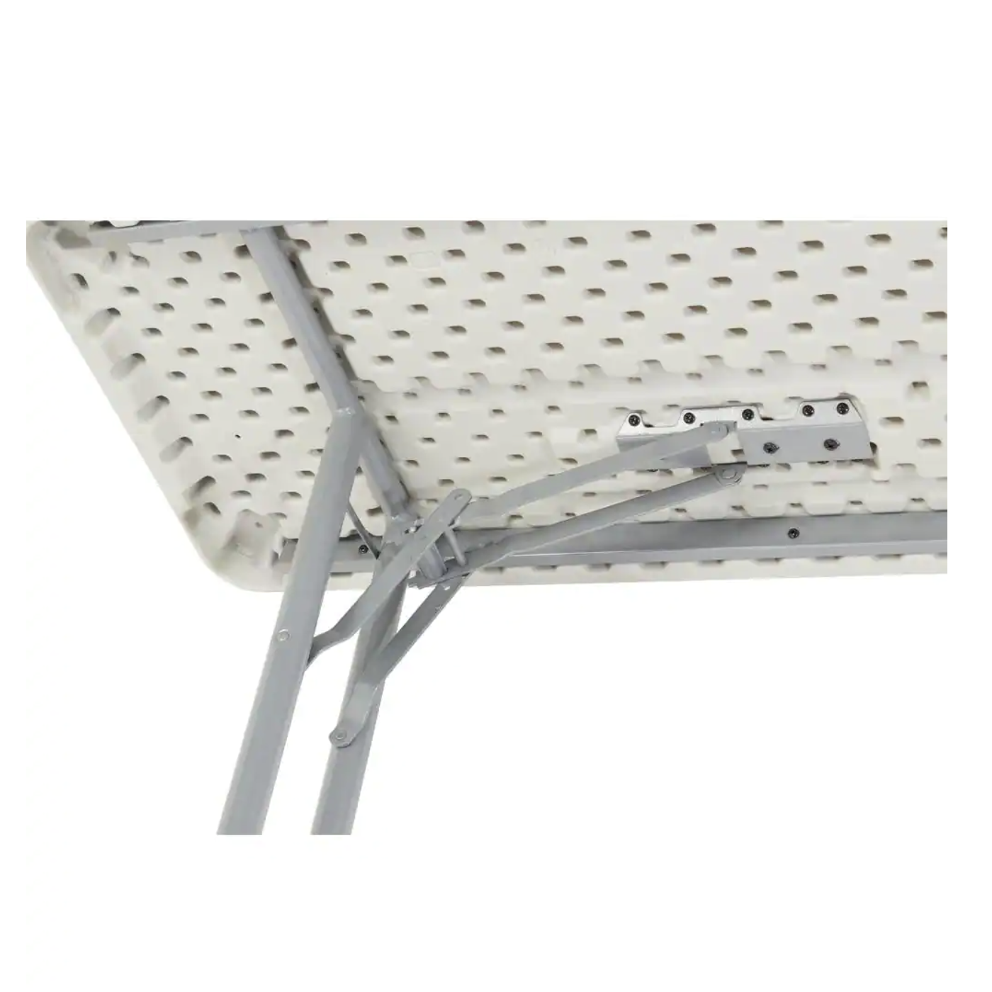 National Public Seating 72 in. Grey Plastic Smooth Surface Folding Seminar Table