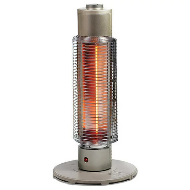MegaHeat Graphite Electric Tower Heater. Instant Heat. Energy Efficient 420W. Champagne
