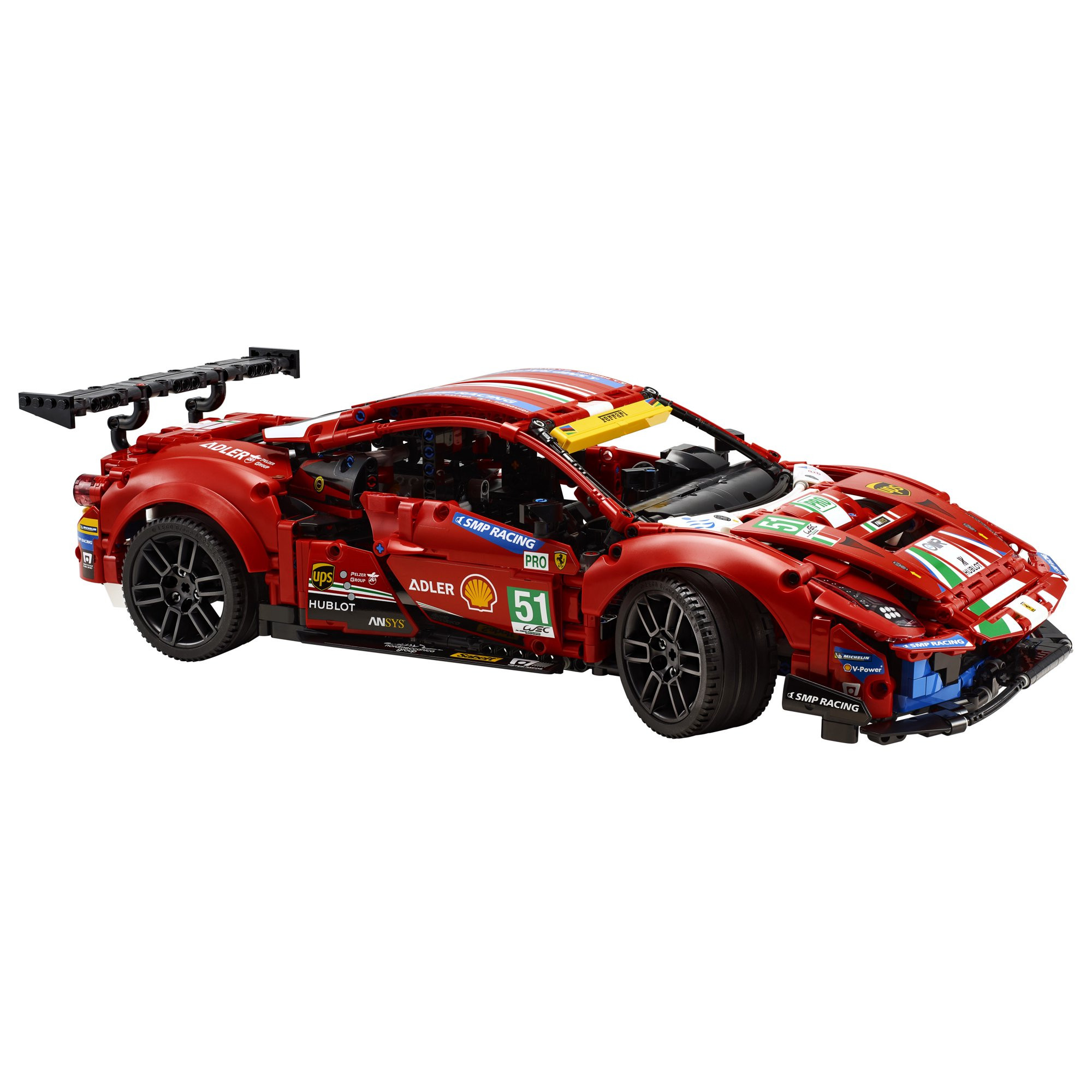 Lego 42125 Technic Ferrari 488 GTE AF Corse #51 Building Toy. 1.677 Pieces