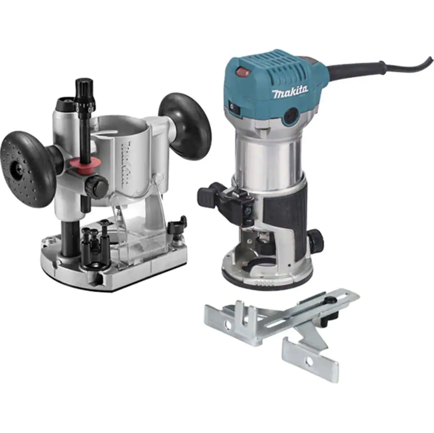 Makita 6.5 Amp 1-1/4 HP Corded Plunge Base Variable Speed Compact Router Kit RT0701CX7