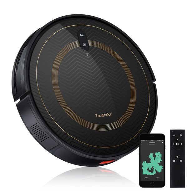Tovendor T108 Robot Vacuum Cleaner. 2000Pa Wifi Connected Auto Robotic Vacuum Cleaner