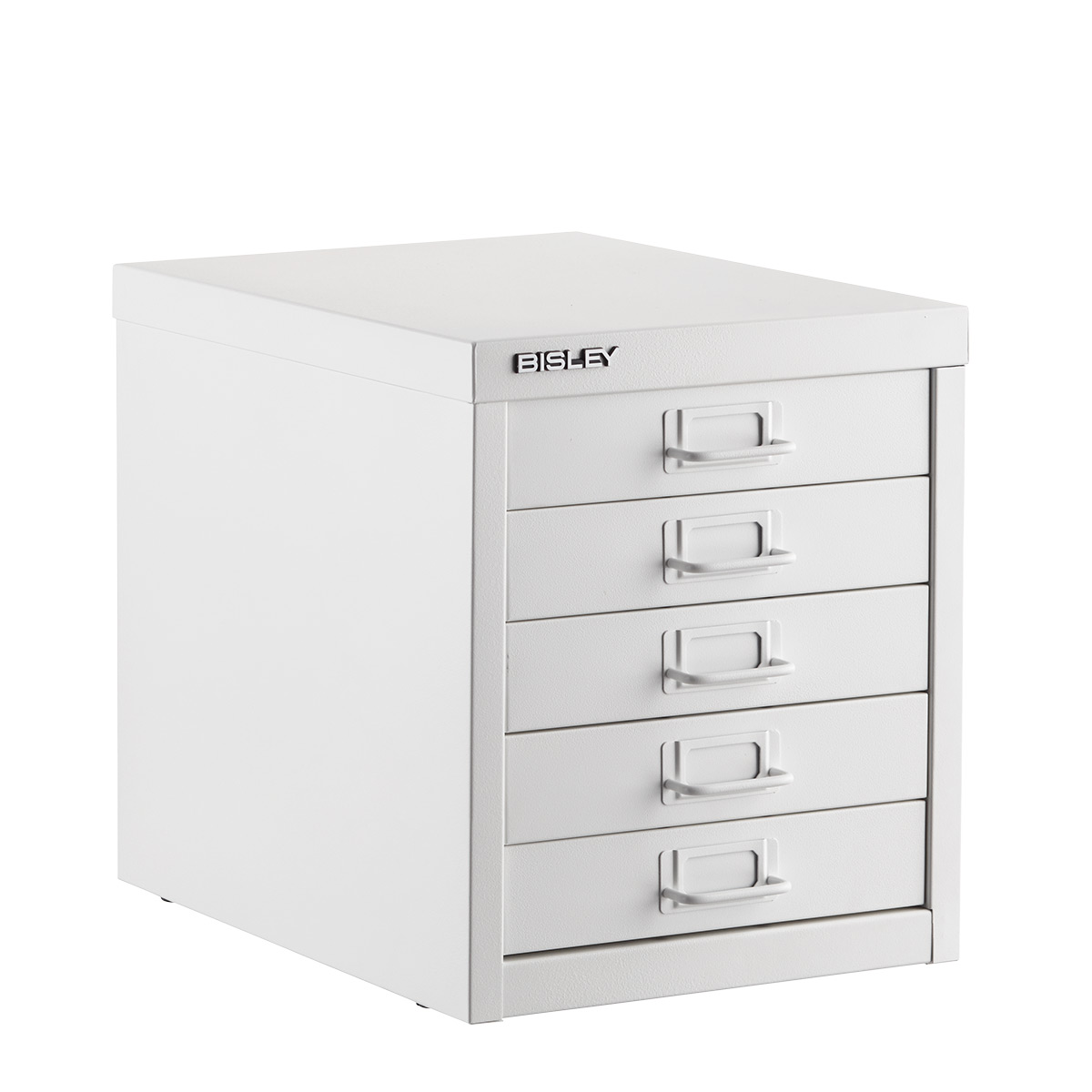 Bisley 5-Drawer Cabinet. White