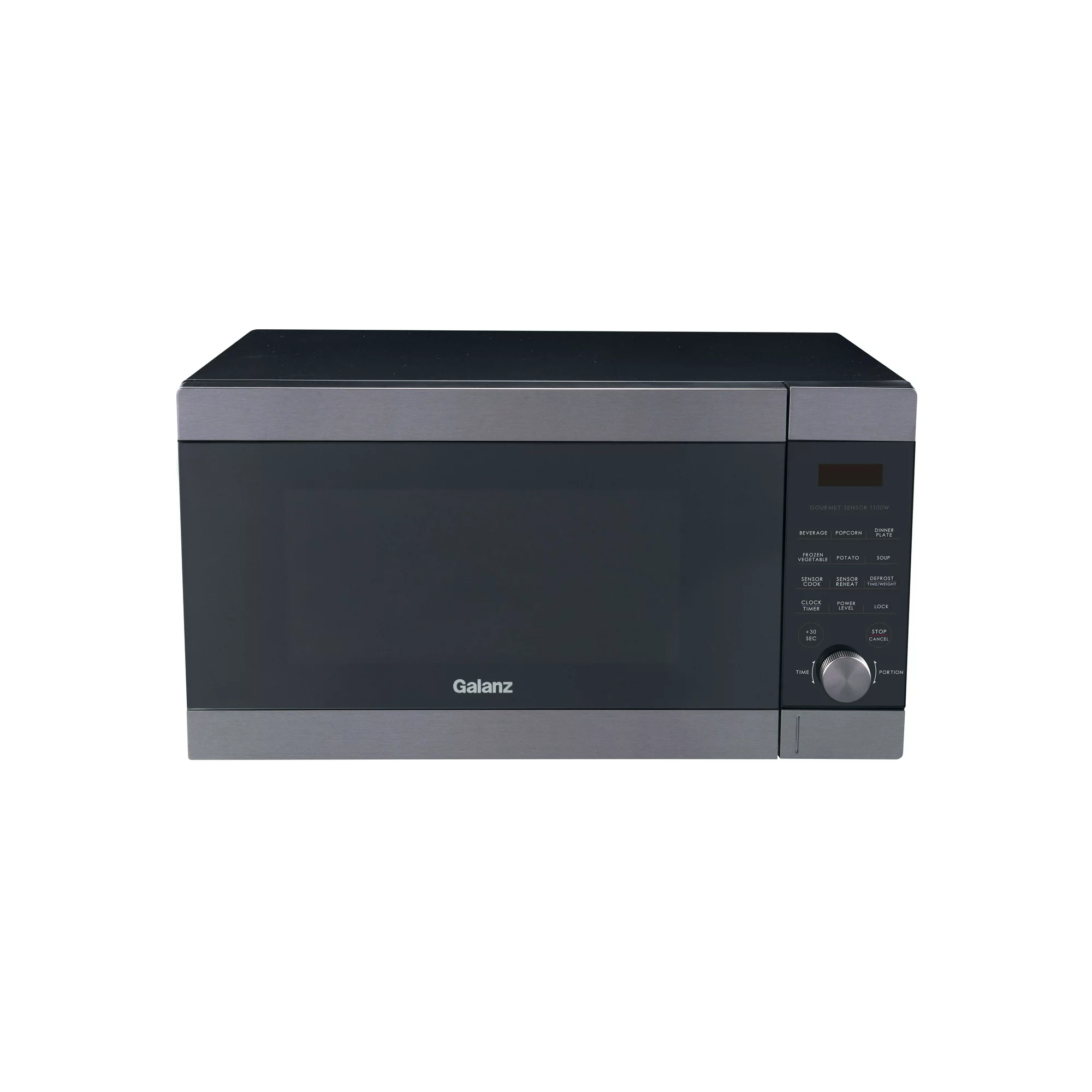 Galanz Express Wave 1.4 Cu.Ft Sensor Cooking Microwave Oven. Black Stainless Steel
