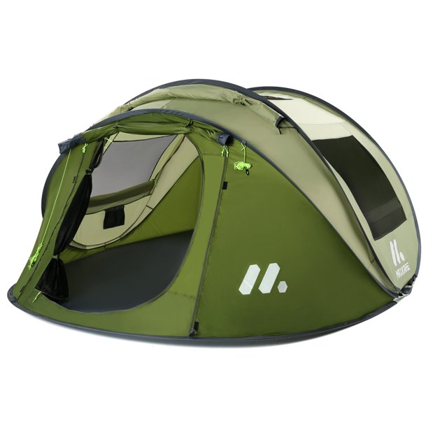 MaxKare Instant Tent Pop Up Tent 4-Person Camp Tent. Automatic Setup. Waterproof