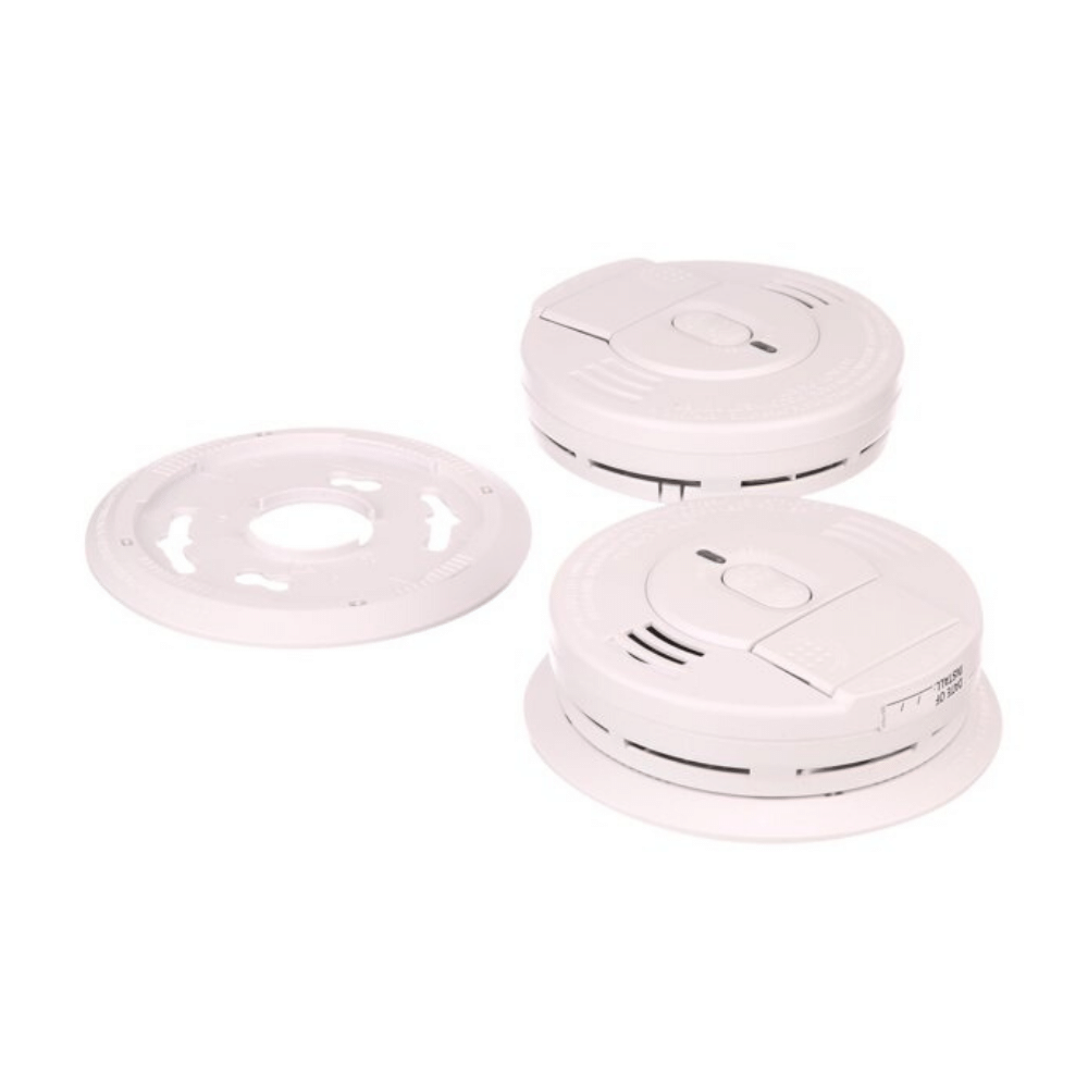 Kidde Contractor Hardwire Ionization Smoke Alarms with Front Battery Door. Pack of 6