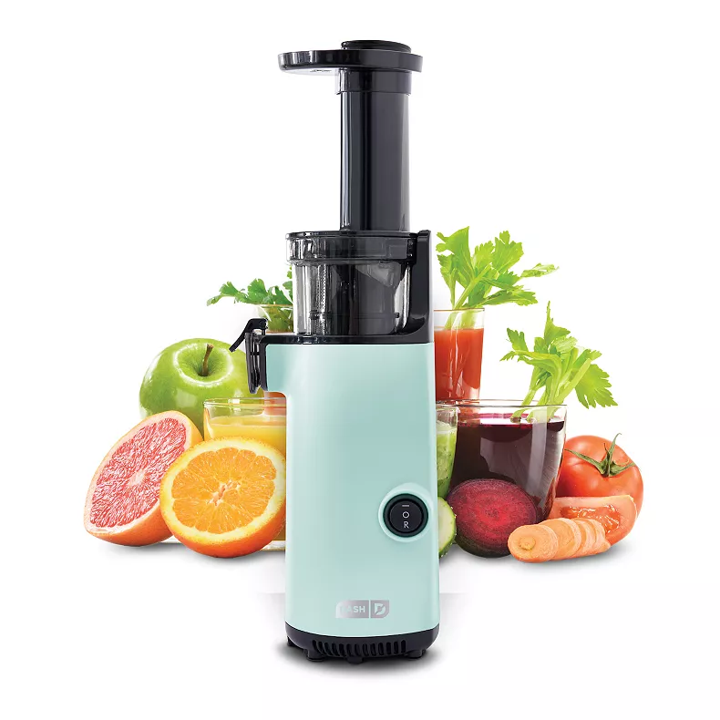 Dash Compact Cold Press Power Juicer. Aqua
