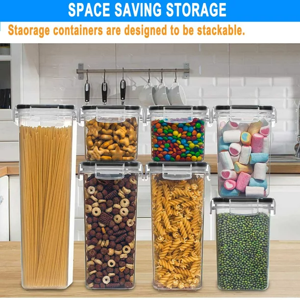 Musment Food Storage Containers. Pantry Organization and Storage . 7 Pieces