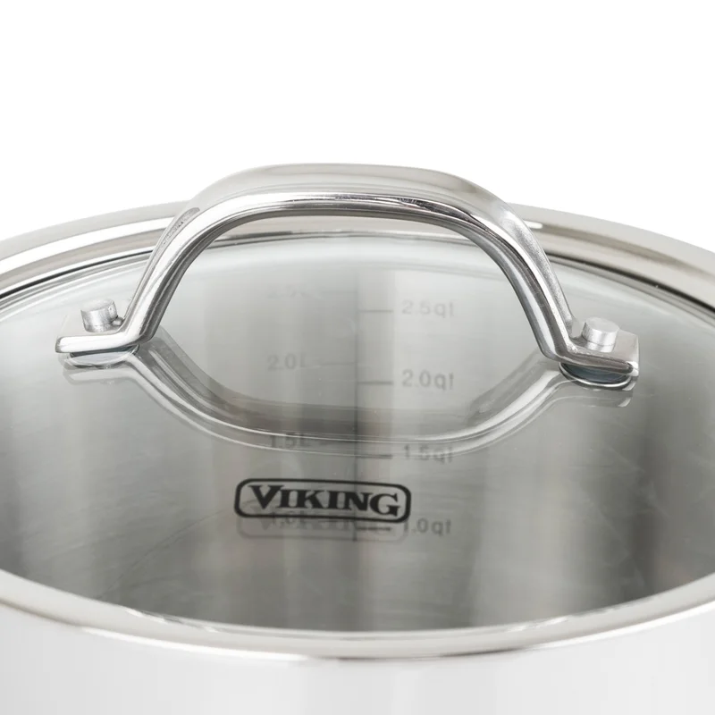 Viking Contemporary 3-Ply Stainless Steel 7-Piece Cookware Set