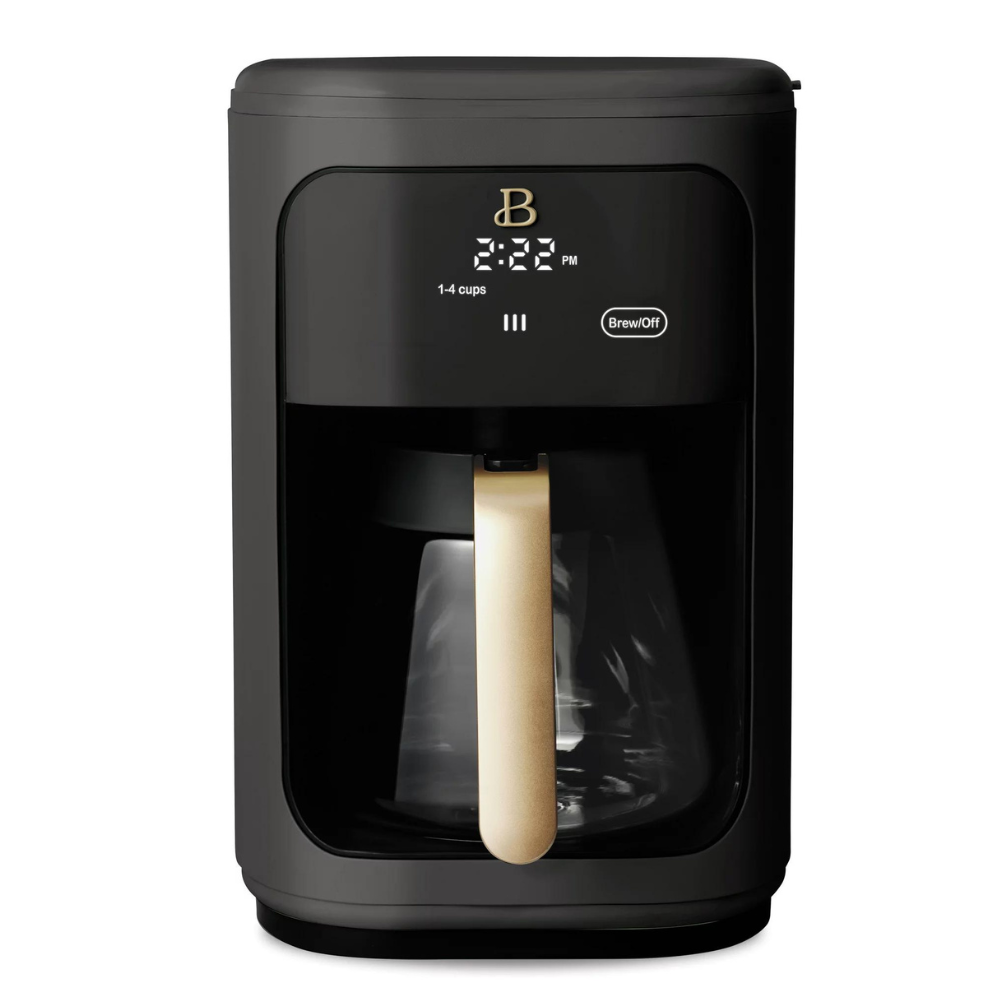 Beautiful 14 Cup Programmable Touchscreen Coffee Maker. Black Sesame by Drew Barrymore