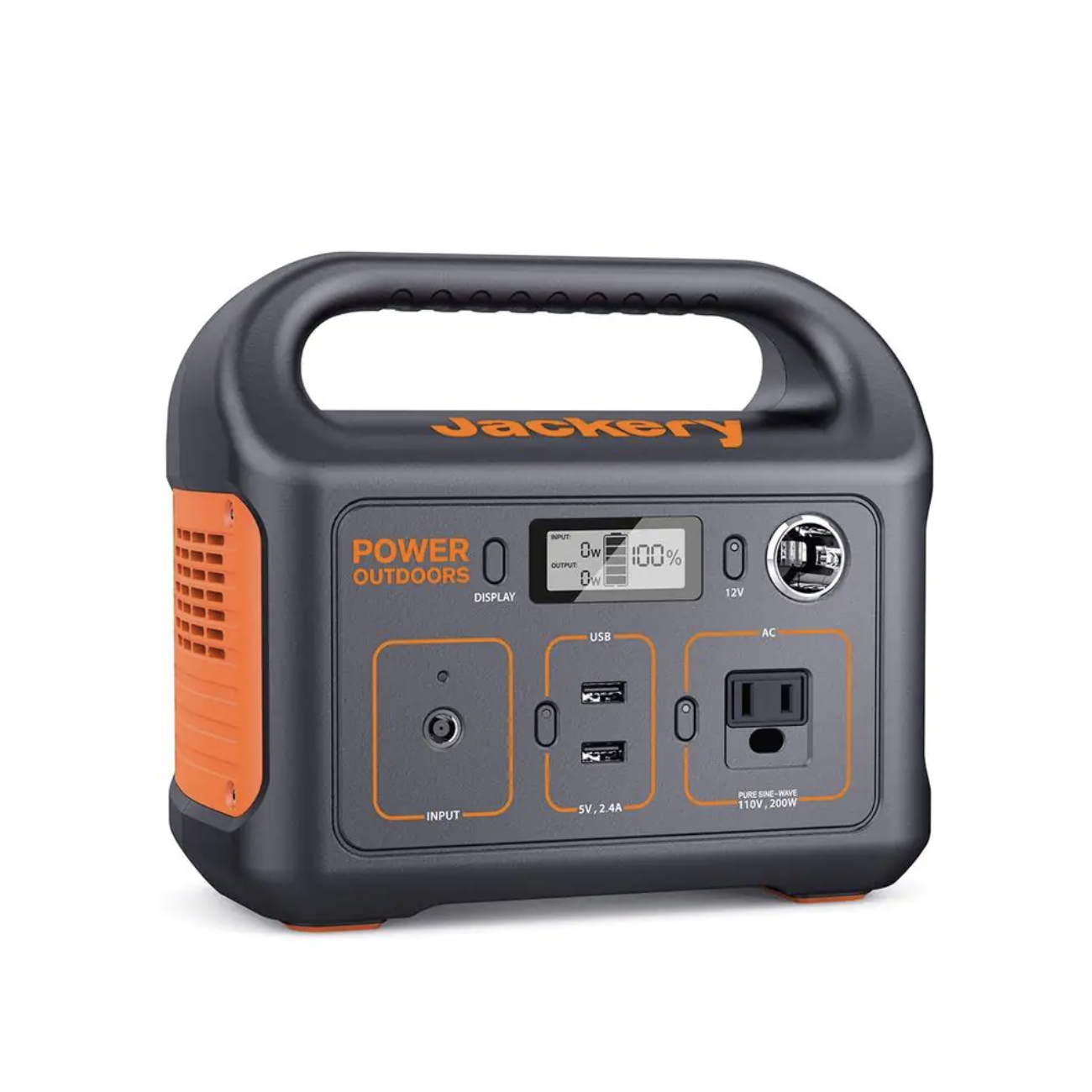 Jackery 200-Watt Continuous/400-Watt Peak Output Power Station Explorer 290 Push Button Start Battery Generator