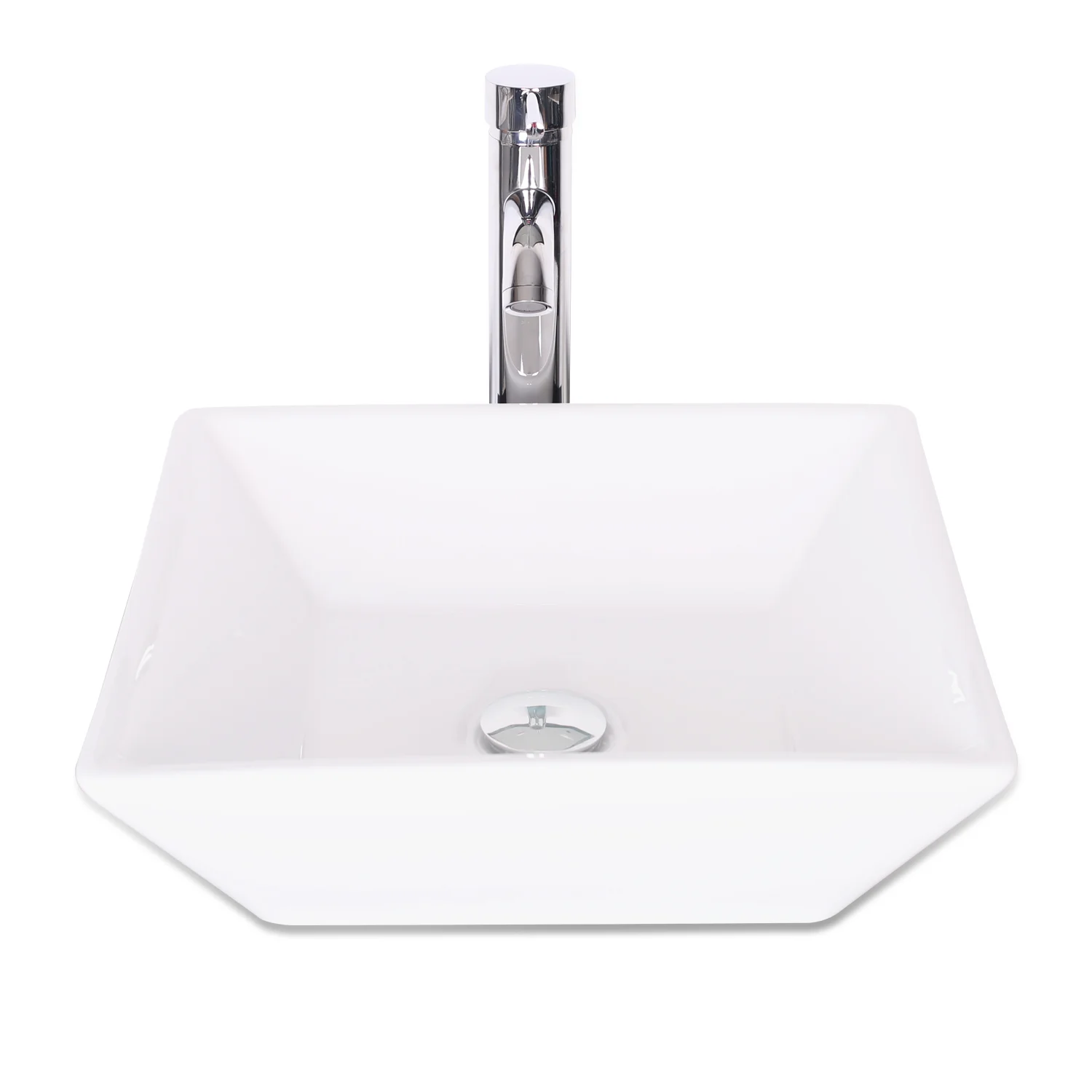 Eclife 24” Free-standing Single Bathroom Vanity White