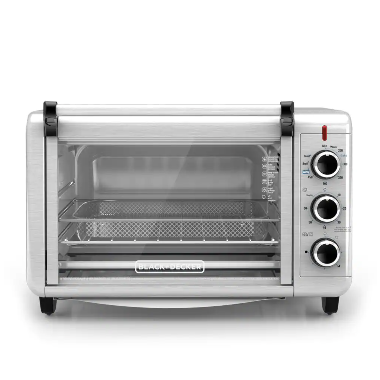 Black + Decker Crisp ‘N Bake 1500 W 6-Slice Stainless Steel Toaster Oven