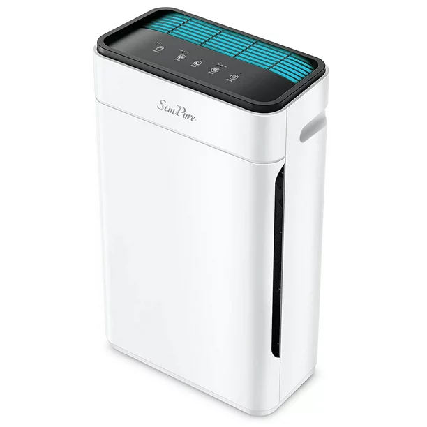 SimPure HP8 Large Rooms Air Purifier. True H13 HEPA Air Filter for Removal Allergies. Odor. Smoke. Dust