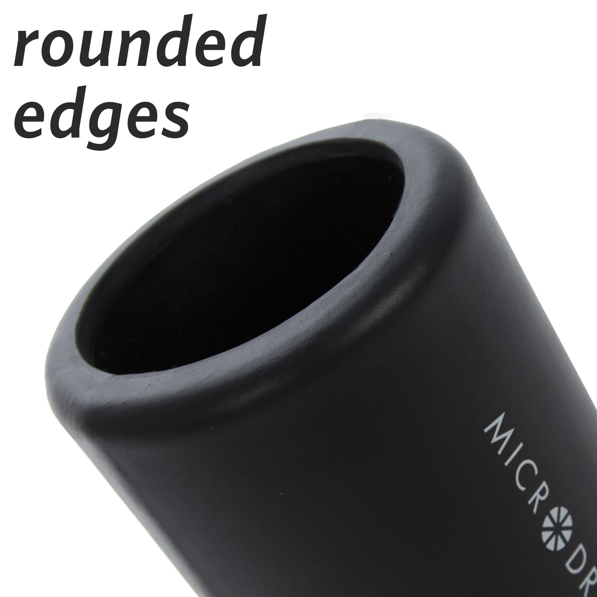 Microdry Fitness Foam Roller For Muscle Relief. 13×5.3″ Black