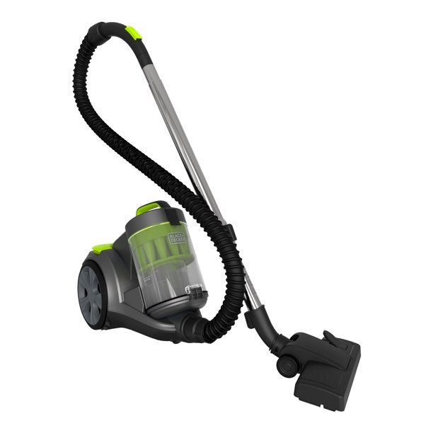 Black + Decker Bagless Canister Vacuum. Adjustable Suction Multi-Cyclonic Power