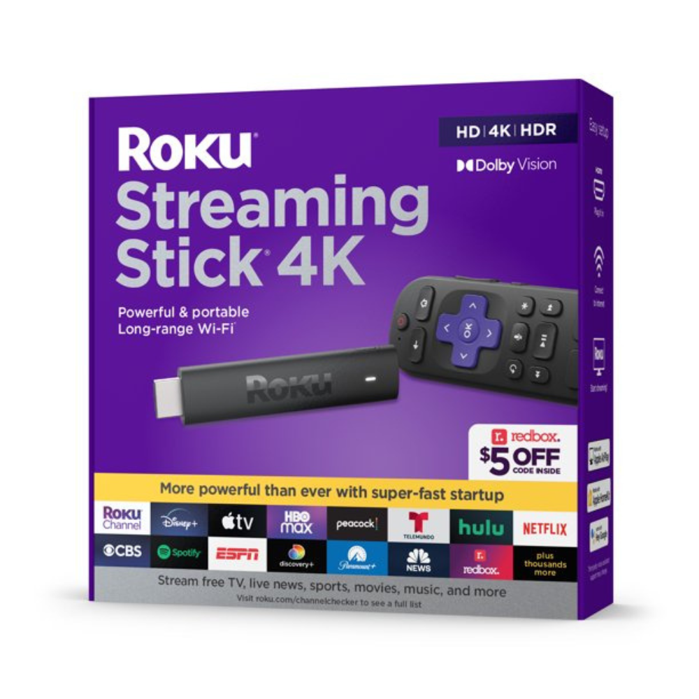 Roku Streaming Stick 4K. Streaming Device 4K/HDR/Dolby Vision