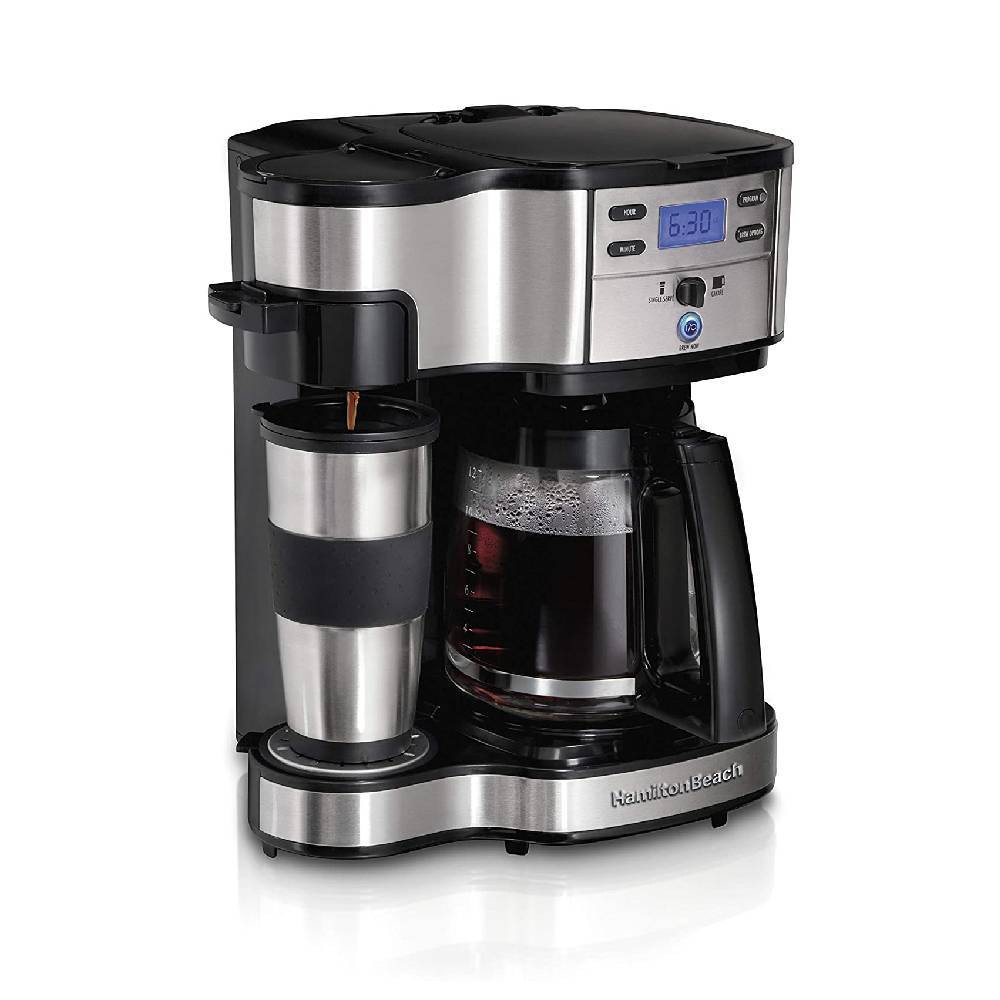 Hamilton Beach 2-Way Brewer Coffee Maker. Single-Serve and 12-Cup Pot