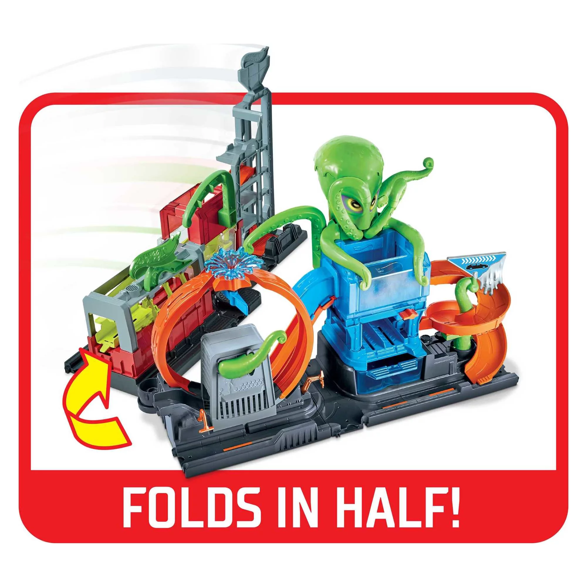 Hot Wheels City Ultimate Octo Car Wash Playset with 1 Color Reveal Car for Kids 4 Years & Up