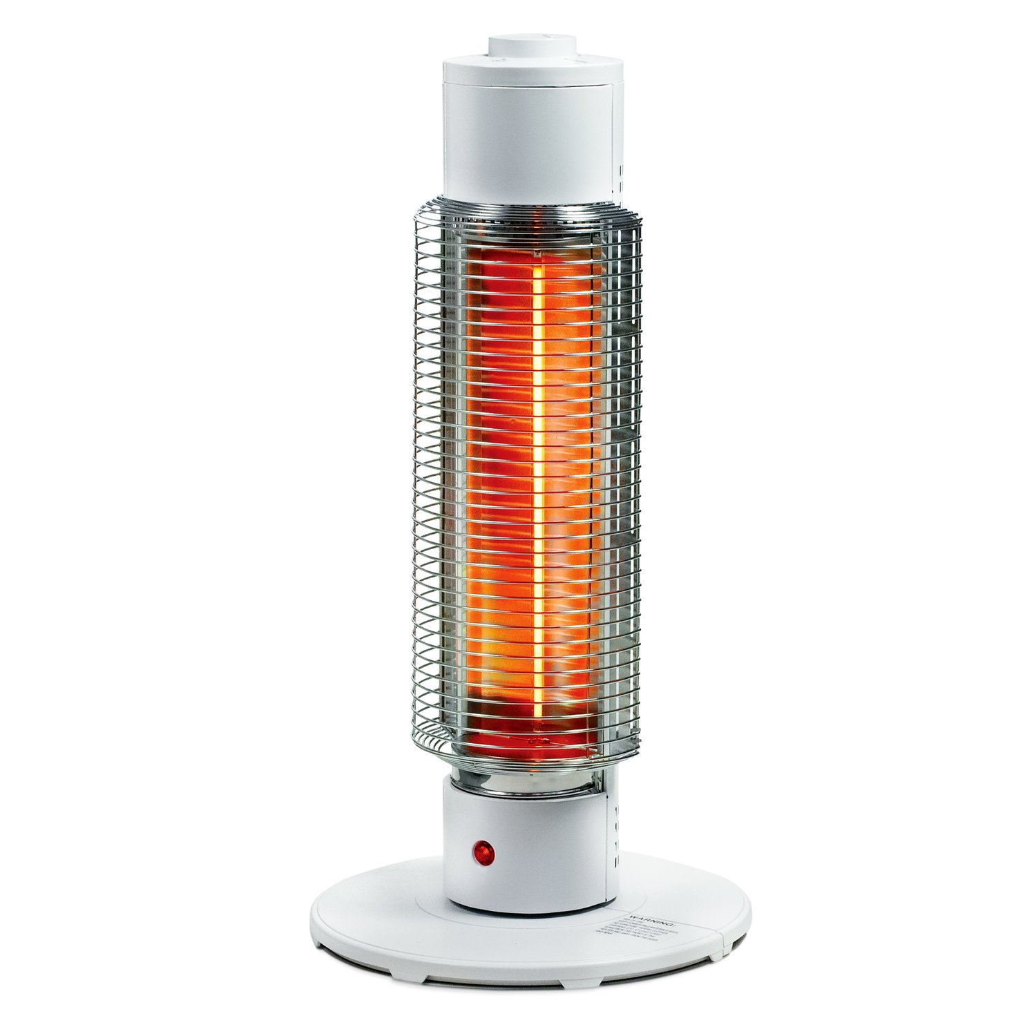 HeatMate Graphite Electric Tower Heater. Instant Heat. Energy Efficient 420W. White