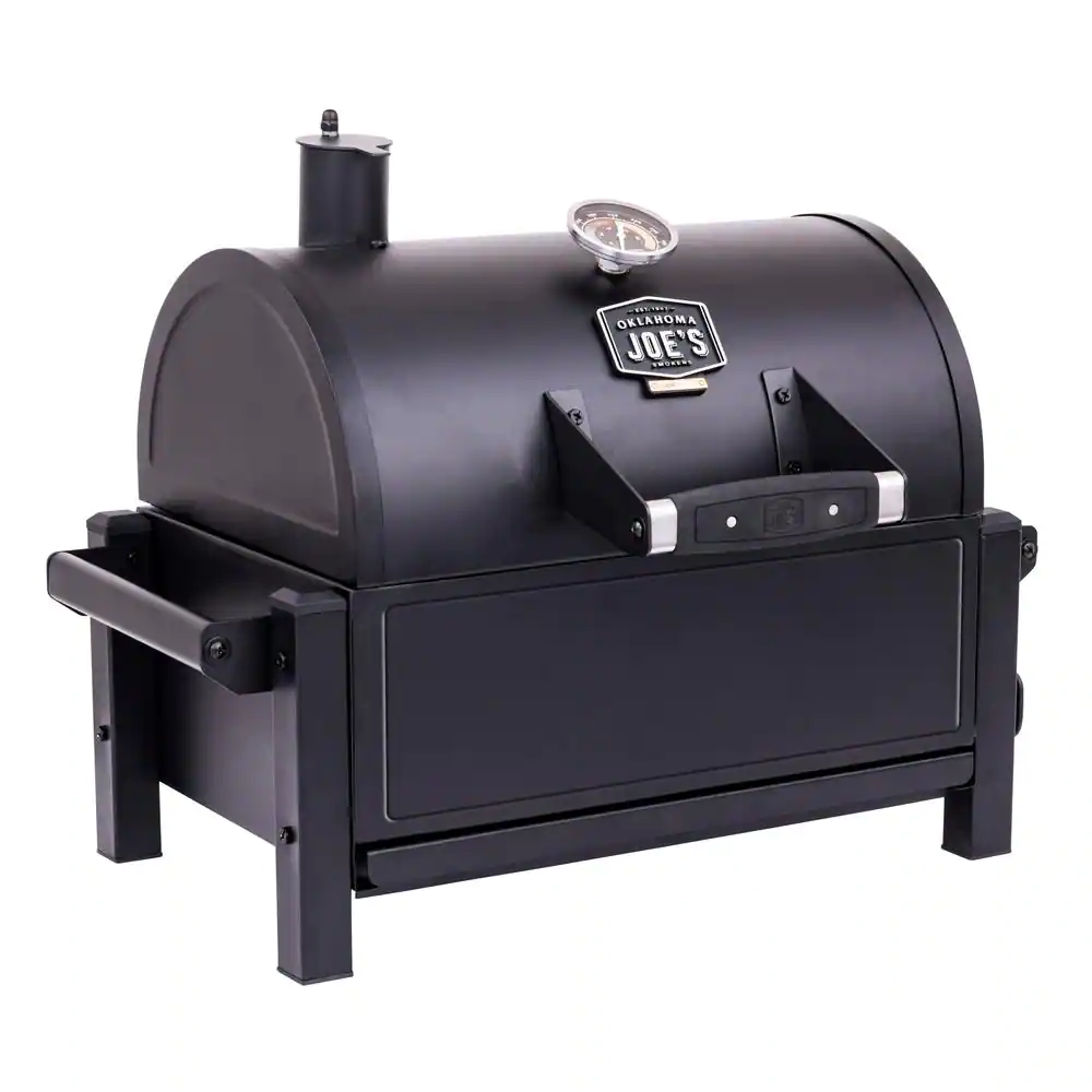 Oklahoma Joe-s Rambler Portable Charcoal Grill In Black With 218 Sq. In. Cook Space