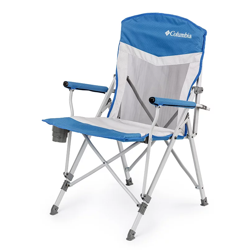Columbia Basin Trail Hard Arm Mesh Chair. Blue Gray