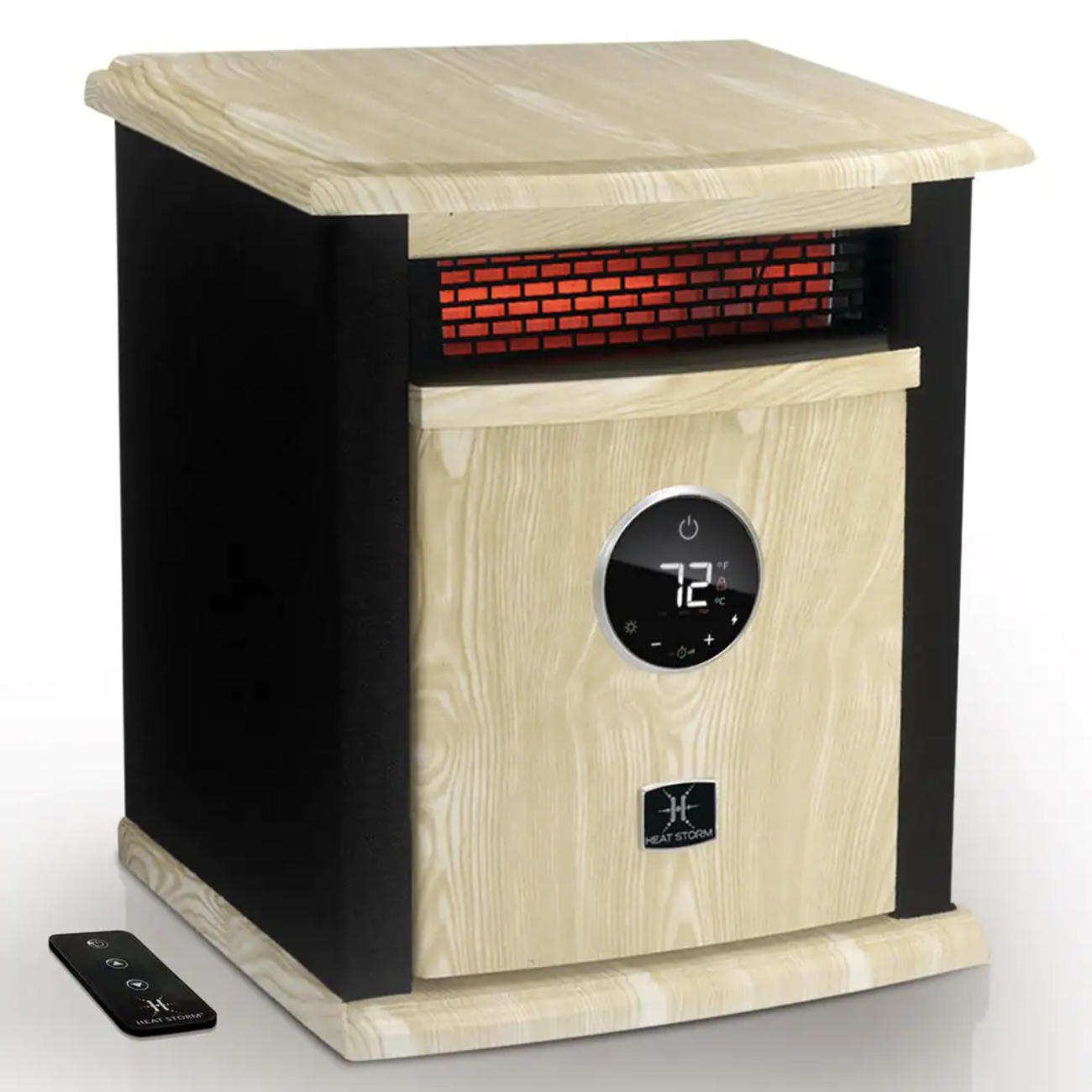 Heat Storm Portable Electric Infrared Space Heater. 1500-Watt Cabinet Infrared Quartz Element
