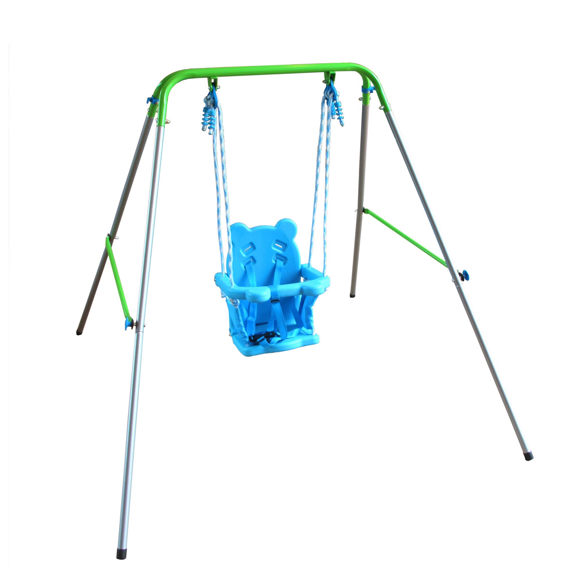Sportspower Indoor/outdoor My First Toddler Swing. Foldable. Green And Blue
