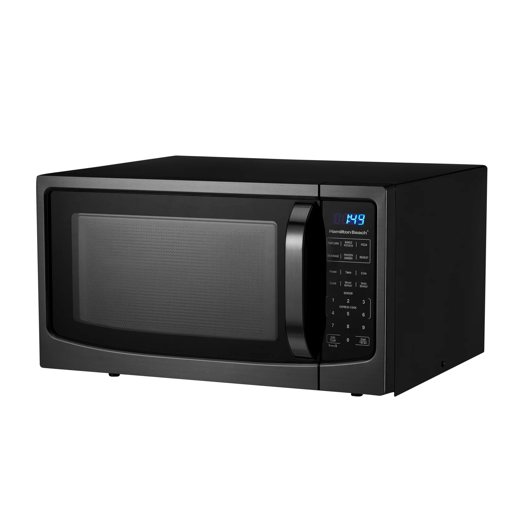 Hamilton Beach 1.6 Cu. Ft. Black Stainless Steel Digital Microwave Oven