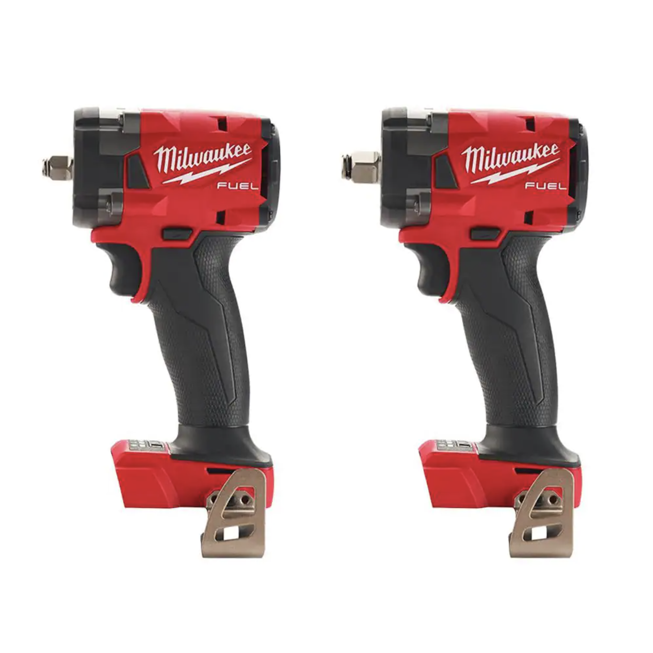 Milwaukee M18 FUEL Gen-2 18V Lithium-Ion Brushless Cordless 3/8 in. & 1/2 in. Compact Impact Wrench with Friction Ring(2-Tool)
