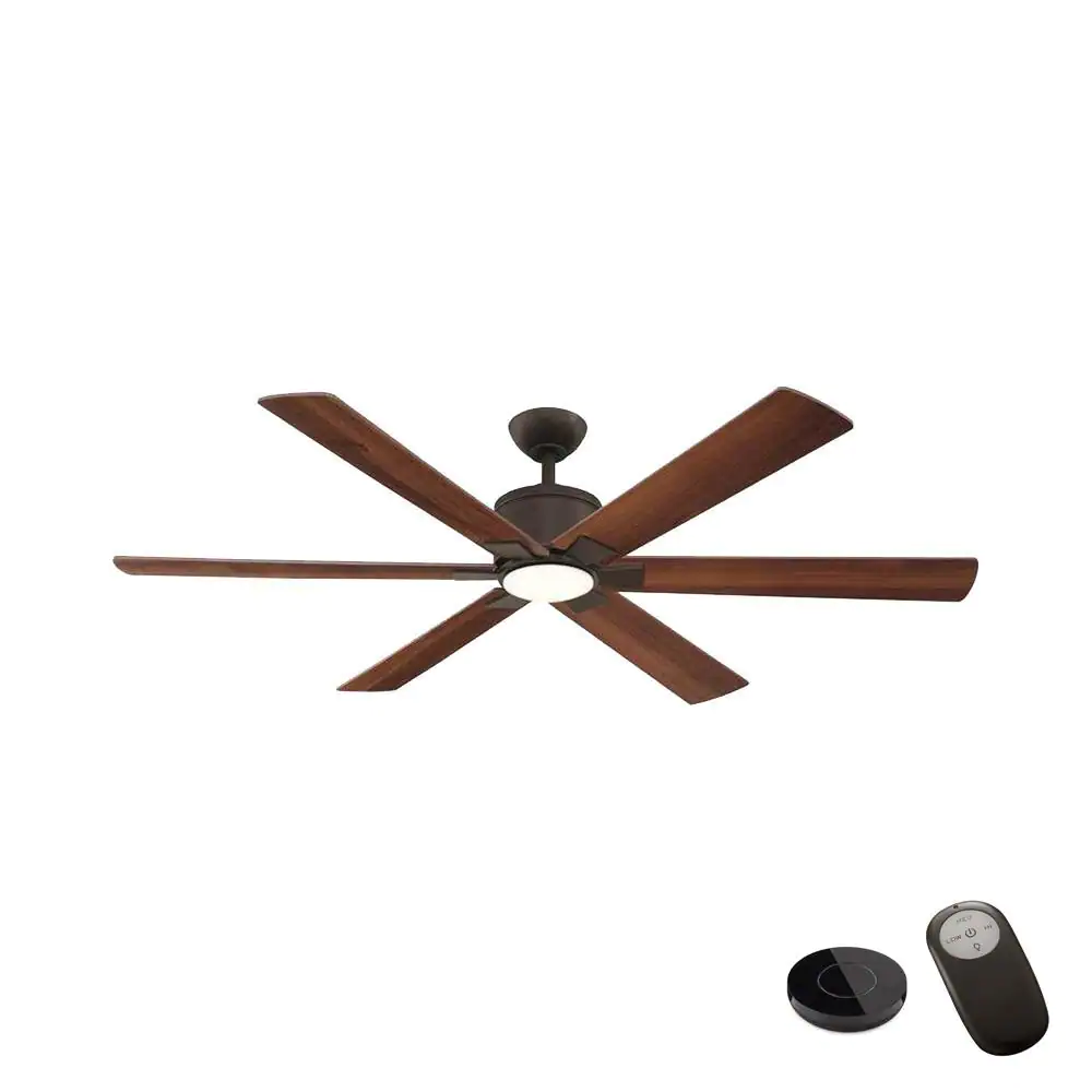 Home Decorators Collection Renwick 60 in. Integrated LED Oil Rubbed Bronze Ceiling Fan