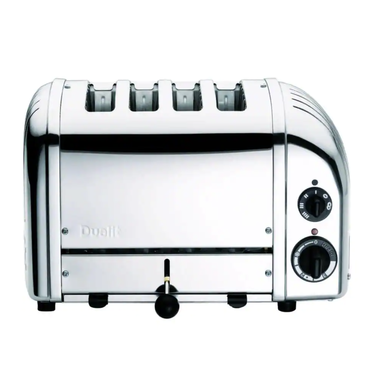 Dualit New Gen 4-Slice Chrome Wide Slot Toaster with Crumb Tray