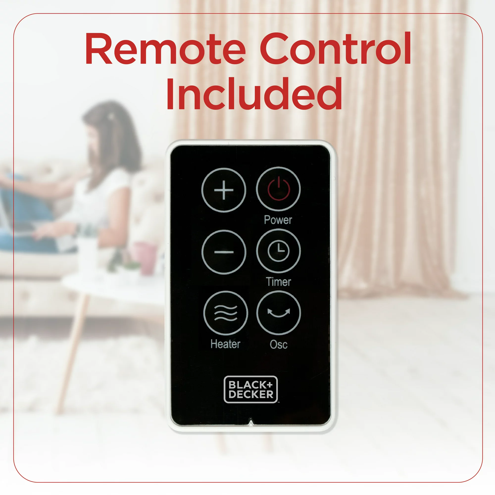 Black+Decker BHVHC15 1.500-Watt 22-Inch Ceramic Heater