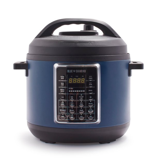 Blue Diamond Weekday Wonder 16-in-1 Diamond-Infused Nonstick 6 Quart Pressure Cooker