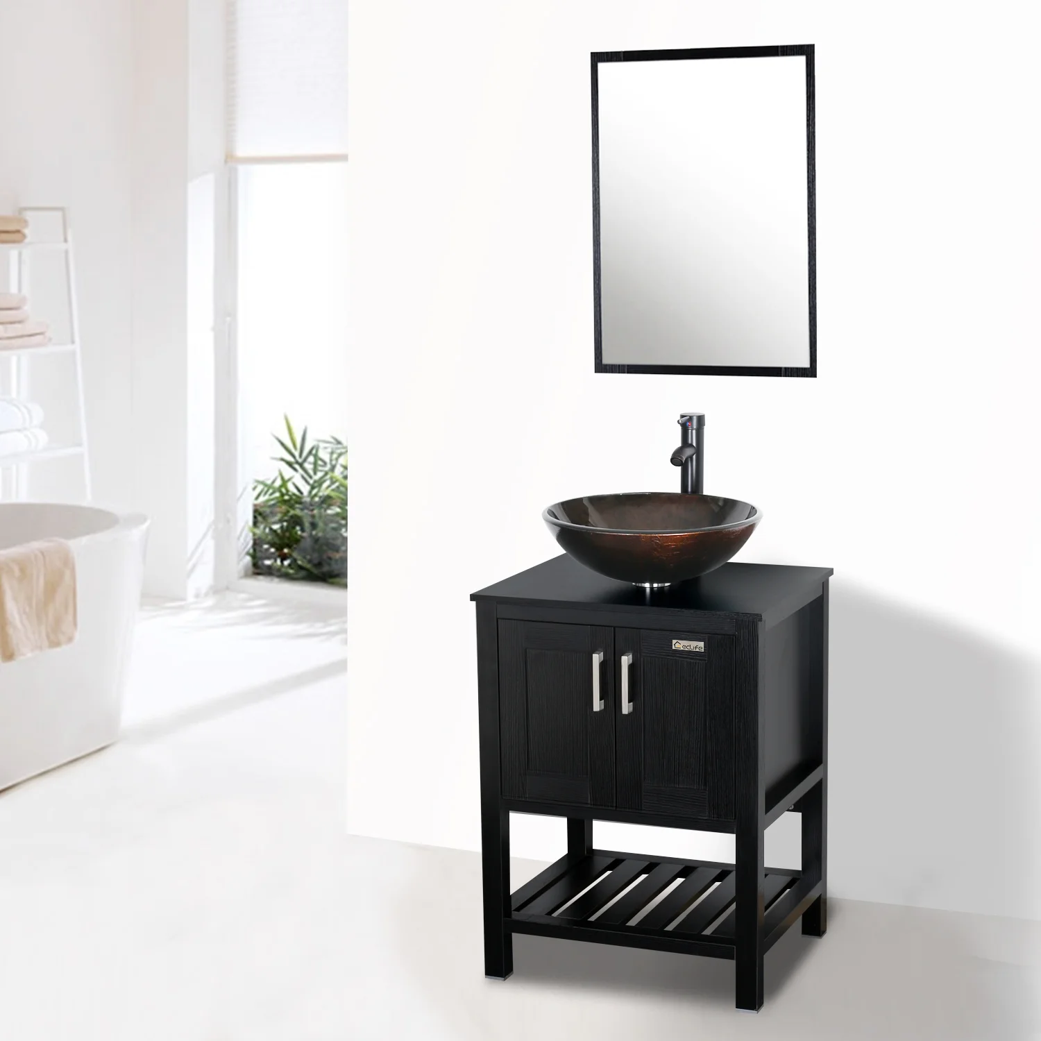 Eclife 24” Free-standing Single Bathroom Vanity