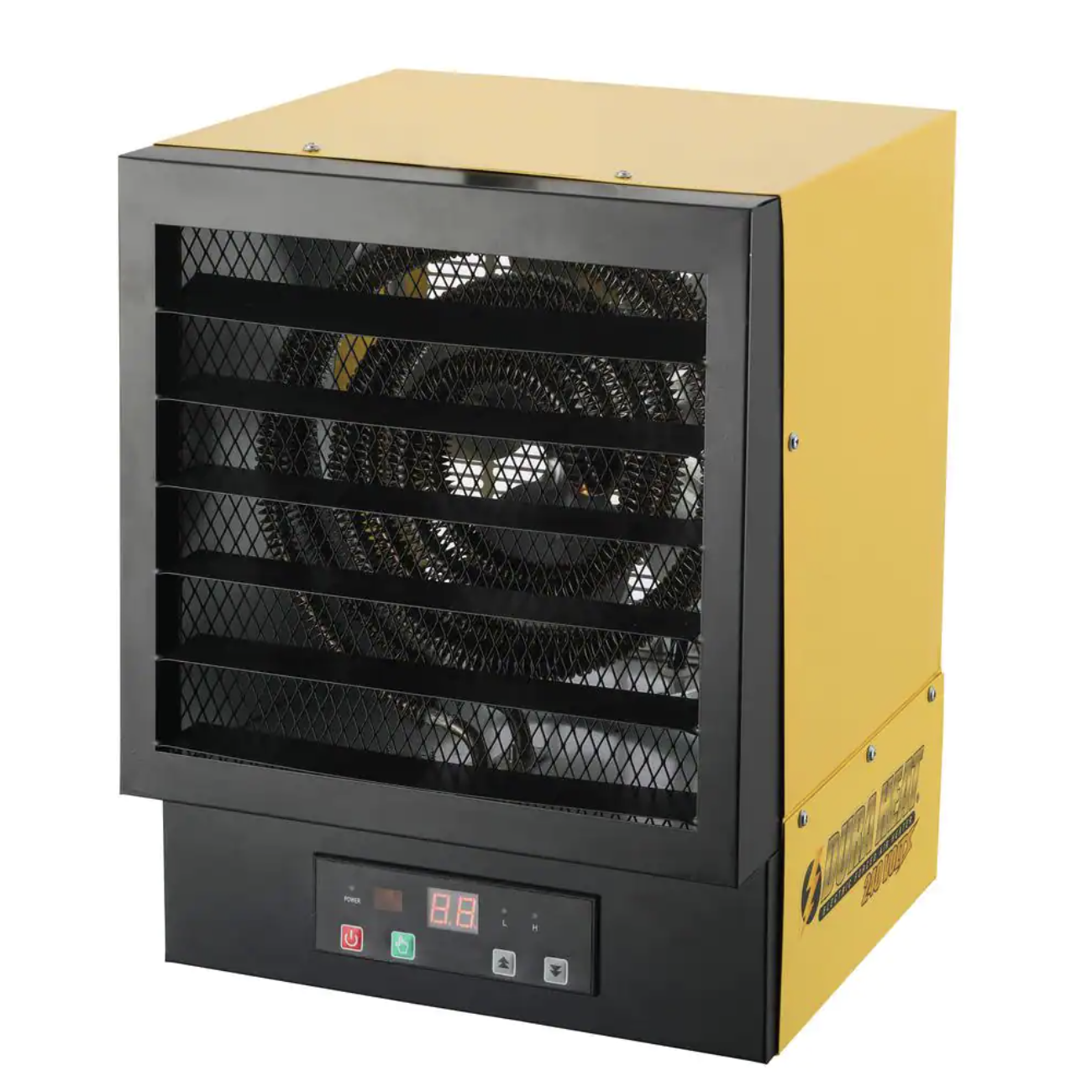 DuraHeat 34.120 BTU Ceiling Mount Hardwired Electric Forced Air Garage Heater with Remote Control