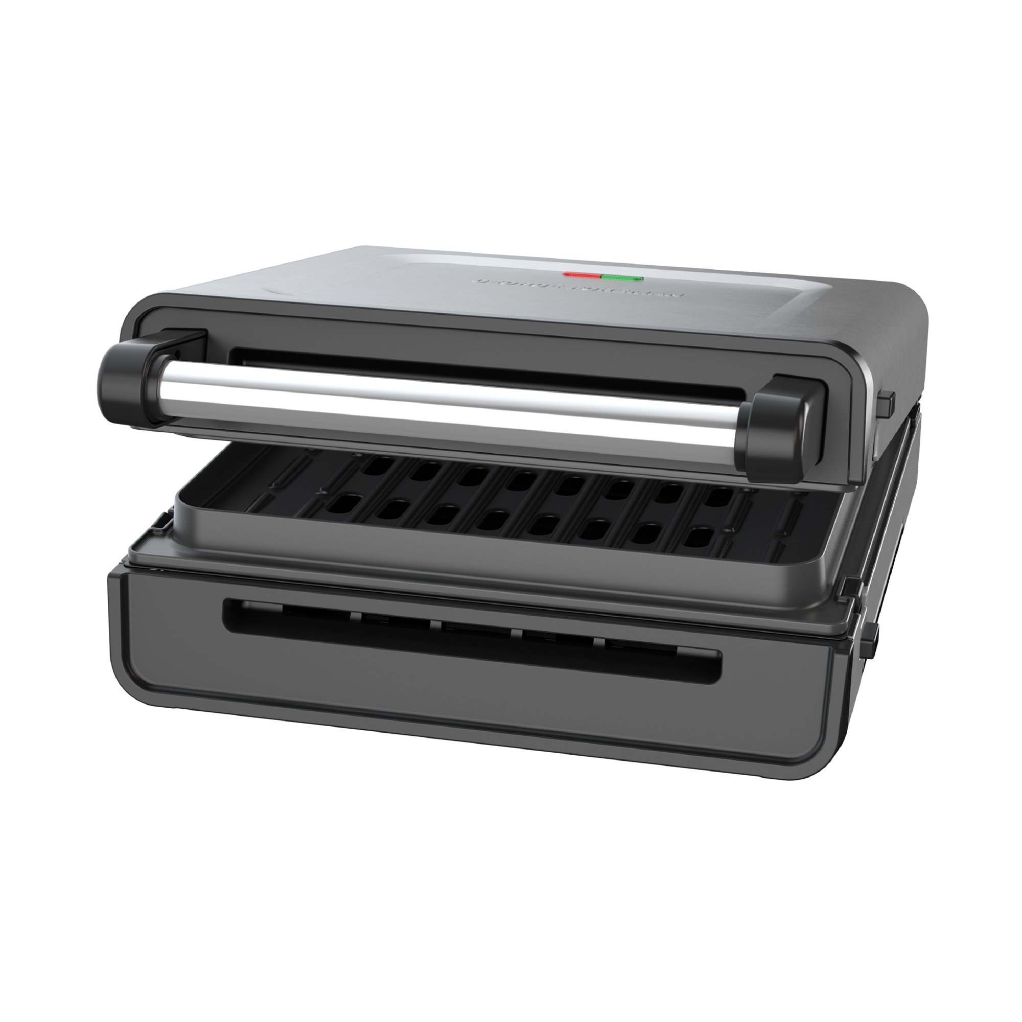George Foreman Contact Smokeless - Ready Grill. Family Size (4-6 Servings). GRS6090B-1