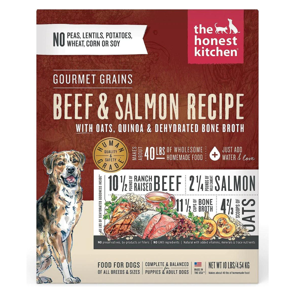 The Honest Kitchen Gourmet Grains Beef & Salmon Recipe Dehydrated Dog Food