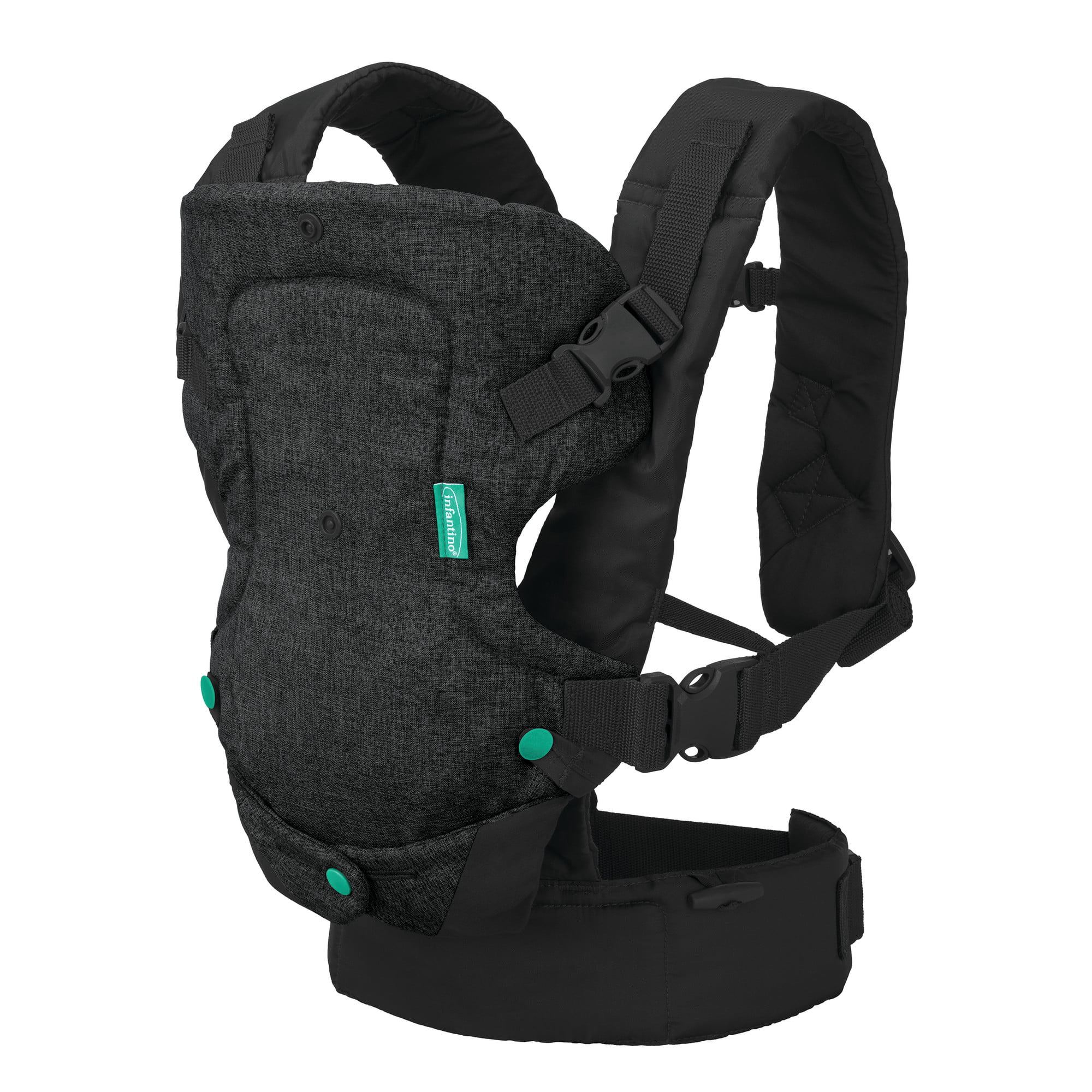 Infantino Flip 4-In-1 Convertible Baby Carrier. 4-Position. Black
