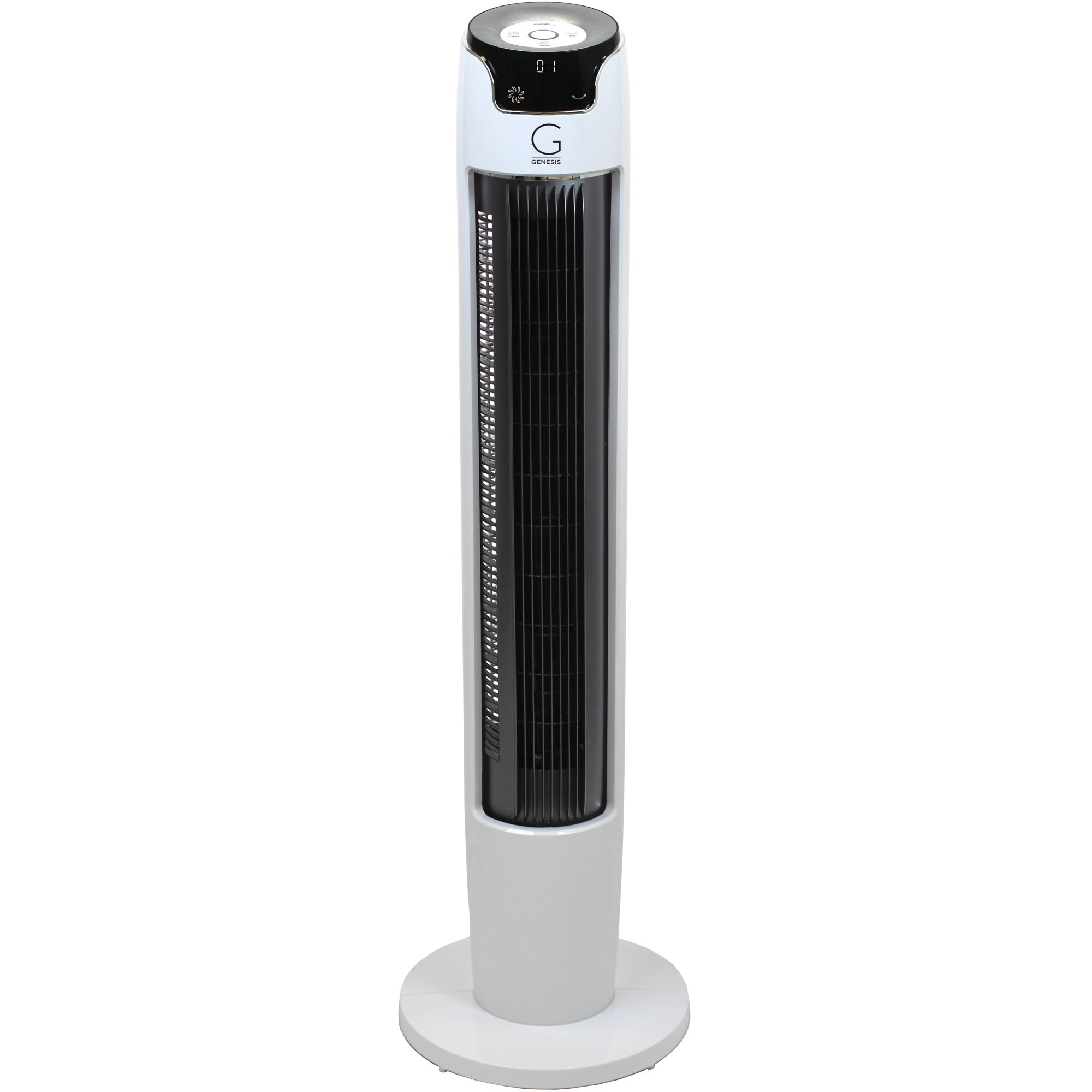 Genesis G5TOWERFAN Powerful 43 Inch Oscillating Tower Fan With Max Air Quiet Technology And Remote
