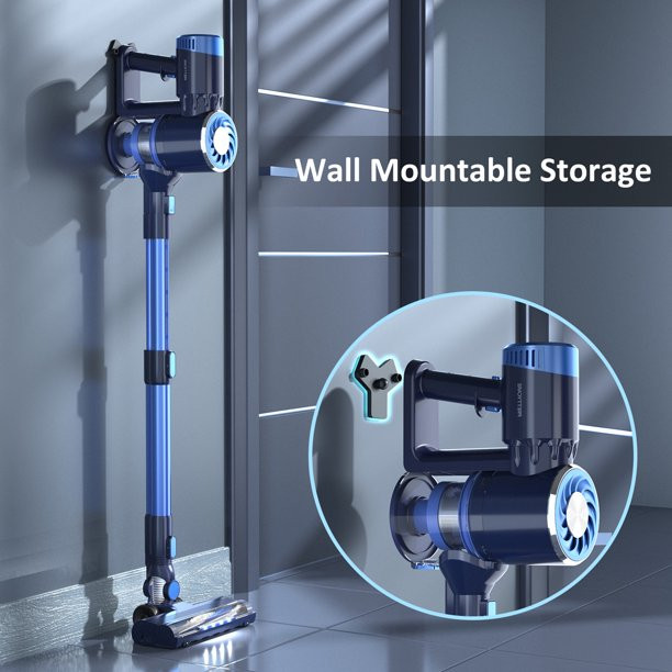 PrettyCare Cordless Stick Vacuum Cleaner Lightweight For Hardfloor Carpet Pet Car Sofa W300