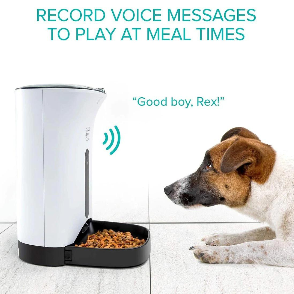 Arf Pets Automatic Dog & Cat Feeder. White. 18-Cup