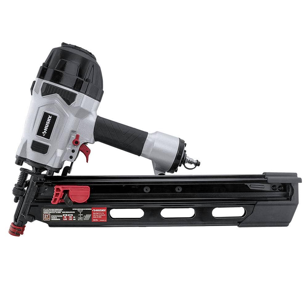 Husky Pneumatic 21-Degree 3-1/2 in. Framing Nailer And 15-Degree 1-3/4 in. Coil Roofing Nailer With Nails Combo Kit (2-Pieces)