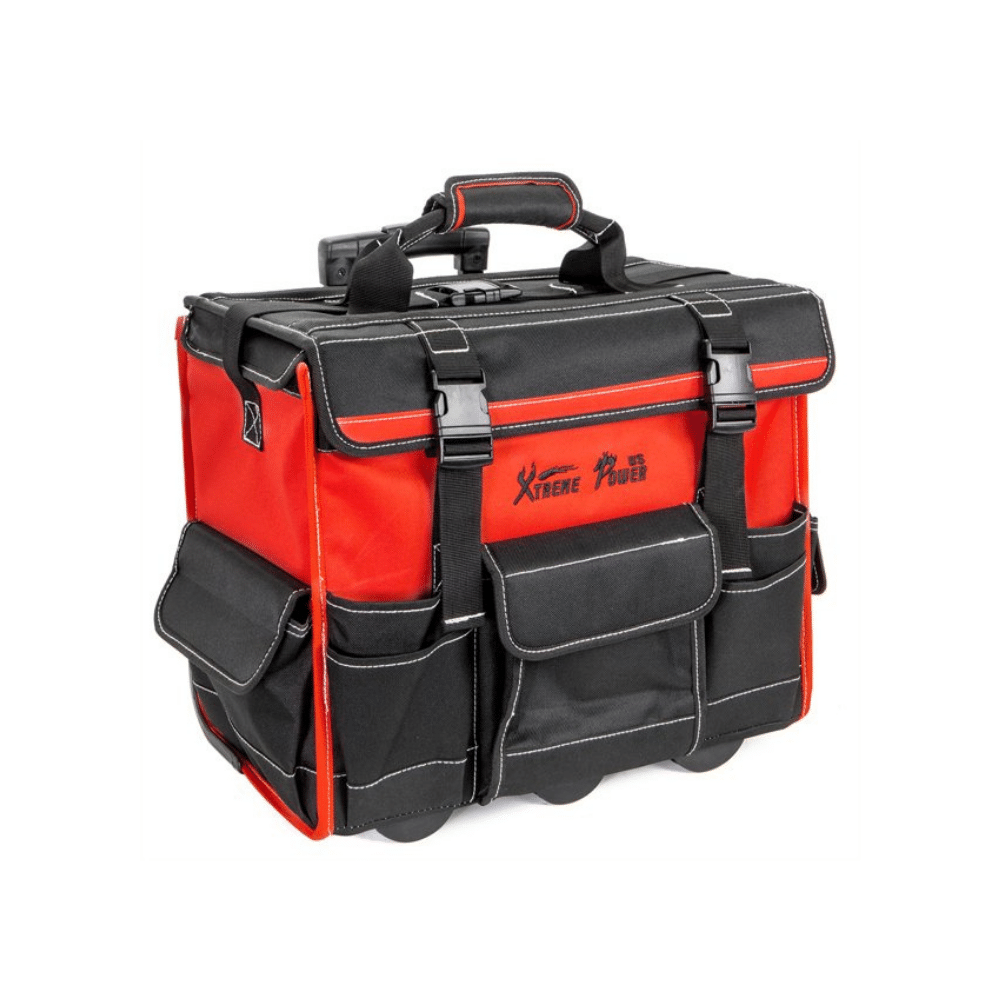 XtremepowerUS 18″ Portable Rolling Tool Bag Storage Organizer with Wheels