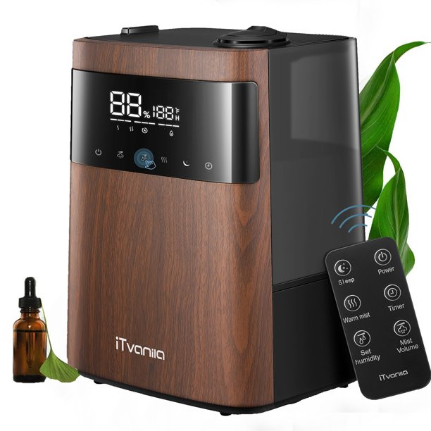 iTvanila Humidifier. 5.5L Warm and Cool Mist Humidifiers