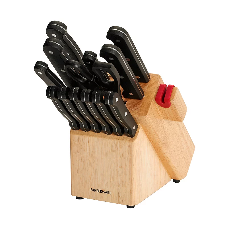 Farberware Edgekeeper 14-pc. Knife Block Set with Built-In Sharpener