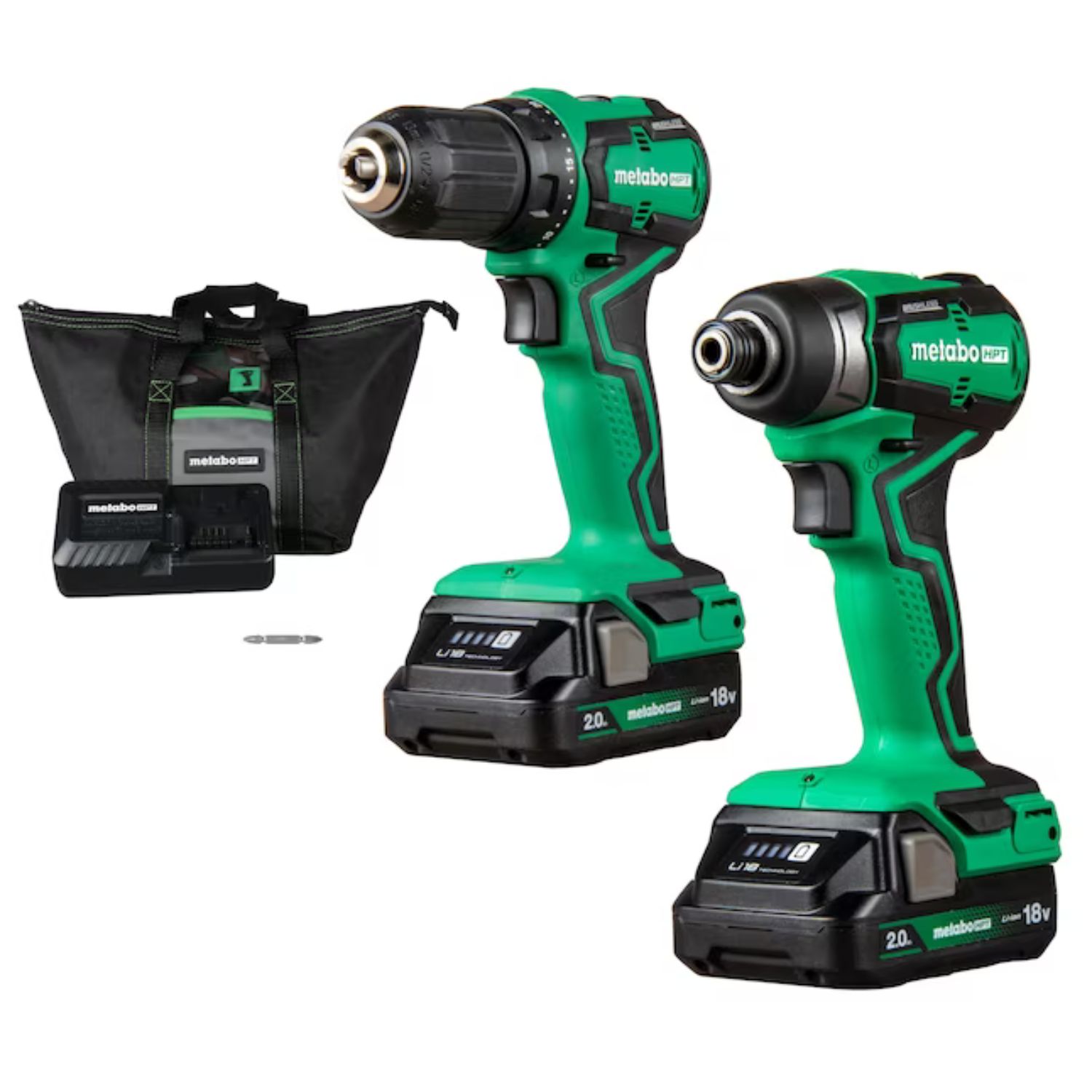 Metabo HPT MultiVolt 2-Tool 18-volt Brushless Power Tool Combo Kit with Soft Case